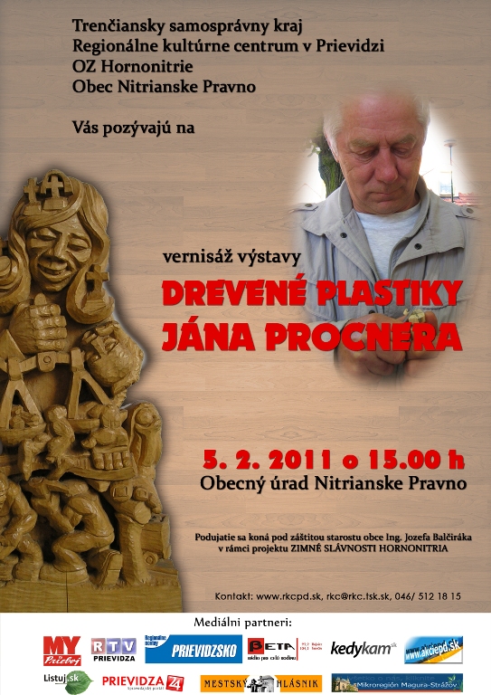 Drevené plastiky Jána Procnera - plagát